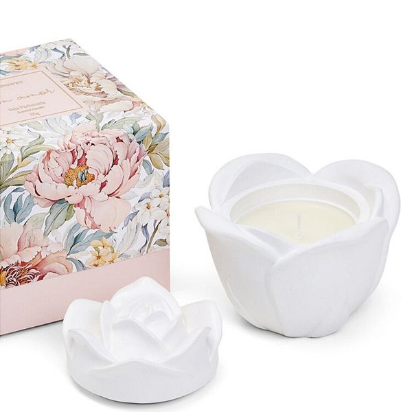 Vela Perfumada Vanilla Flor M Edição Especial 75g Greenswet