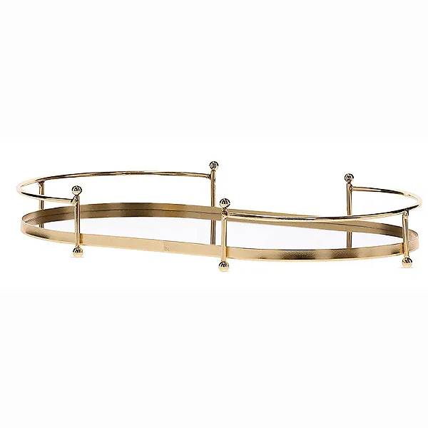 Bandeja Em Metal Espelhado 20138 41x23,5x5,5cm Mart