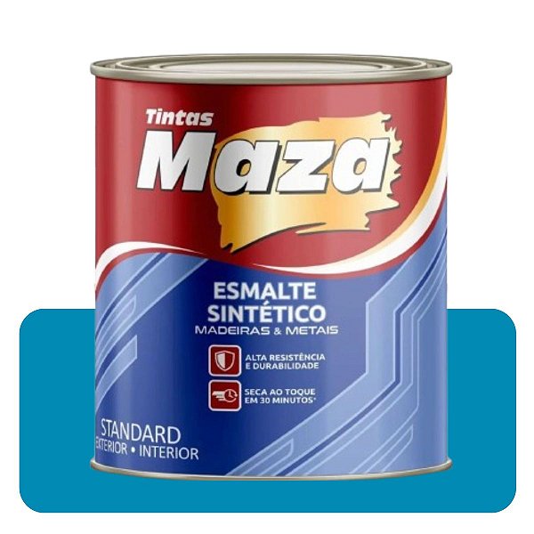 Esmalte Brilhante Azul Mar 3,6L Sintético Solvente MAZA