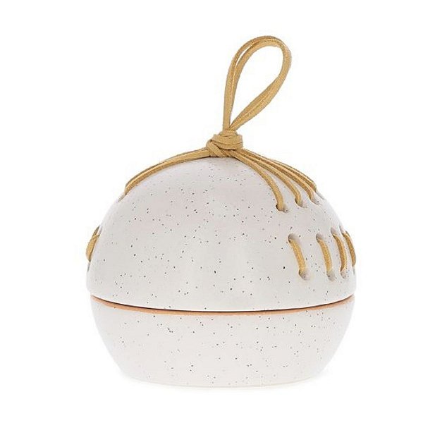 Mini Pote Decorativo Em Cerâmica e Corda 19776 10cm Mart