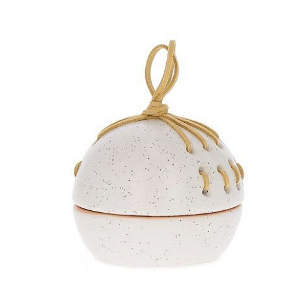 Mini Pote Decorativo Em Cerâmica e Corda 19775 7cm Mart