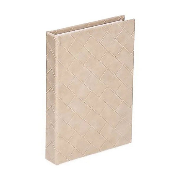 Livro Caixa em MDF e PU Nude 20744 P 28x20x4cm Mart