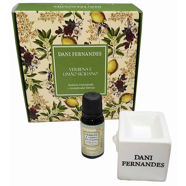 Kit Aromatizador Elétrico e Essência Verbena e Limão Siciliano
