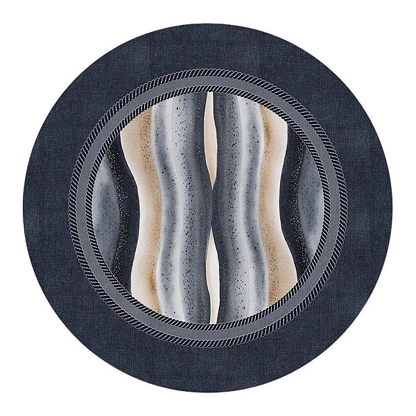 Capa de Sousplat Blue Waves 253 2Und 35cm Belchior