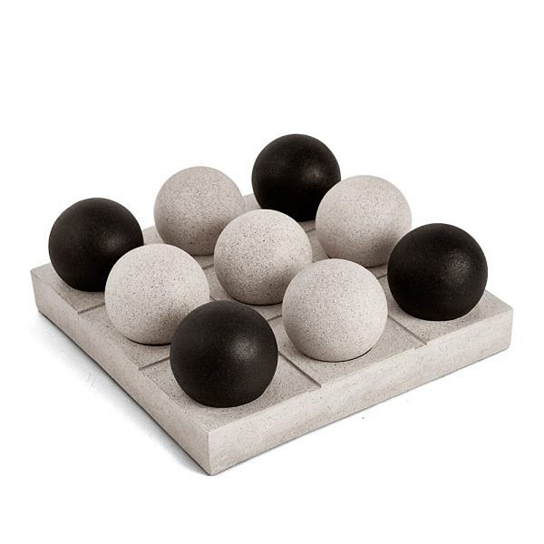 Escultura Jogo Da Velha Em Poliresina 17459 9X25,5cm Mart