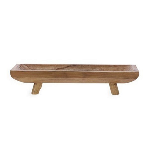 Centro de Mesa Em Madeira 19049 Mart 12,5X64,5X 20,5cm