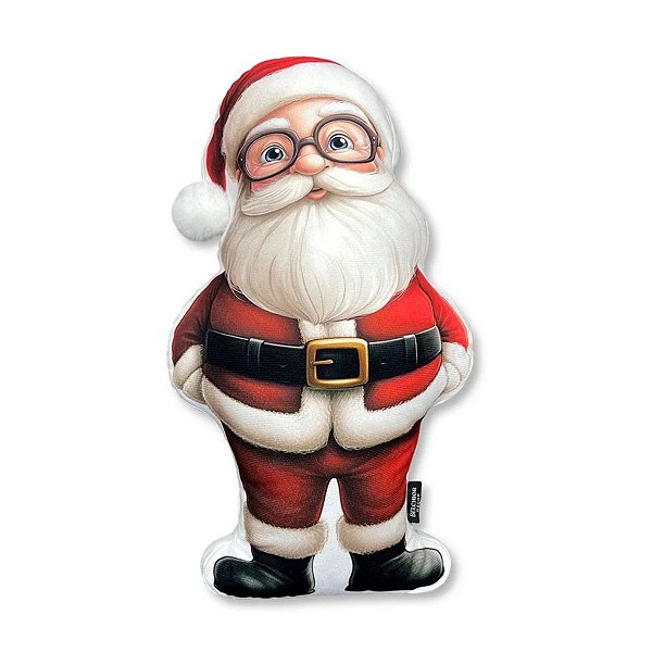 Almofada de Natal Papai Noel C/ Pompom 35x58 cm Belchior