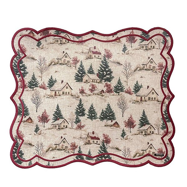 Jogo Americano Natalino Vila Do Noel 103 44,5x38,5cm  1Un