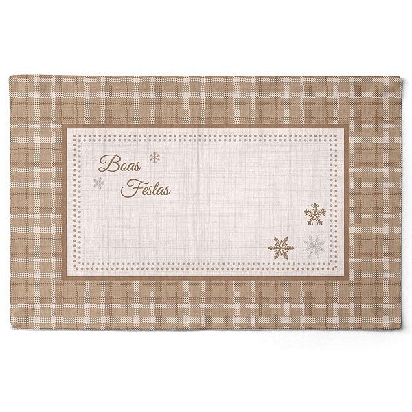 Jogo Americano Natalino  Boas Festas  066 48x30,5cm 2Und
