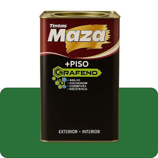 Tinta Piso Grafeno Verde 18L Maza