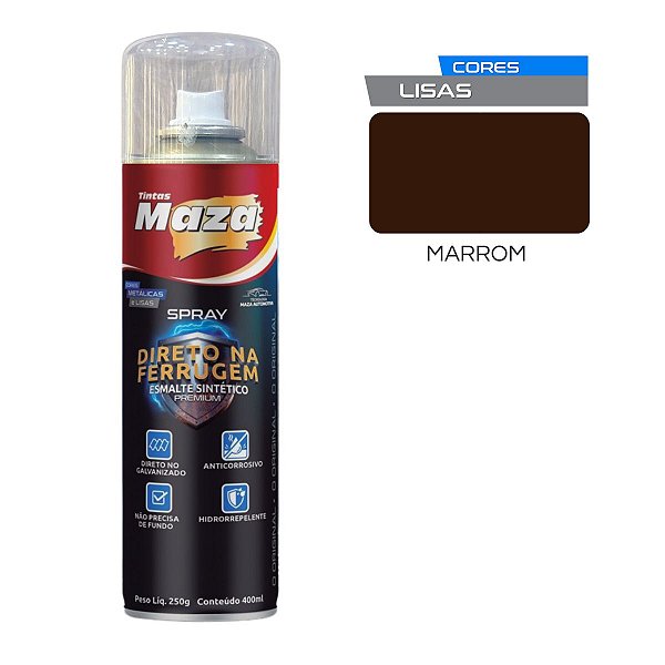 Spray Esmalte Direto Na Ferrugem Marrom 250G 31522
