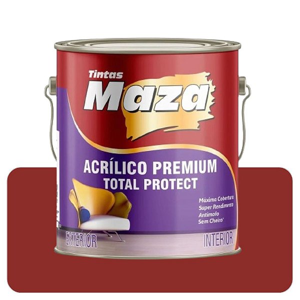 Tinta Acrilica Maza Protect Terracota Barroco 3,6L Fosco Premium
