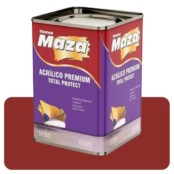 Tinta Acrilica Maza Protect Terracota Barroco 18L Fosco Premium