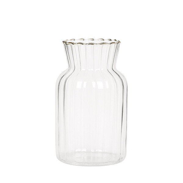 Mini Vaso De Vidro Transparente 20853-M 13x7,5cm 1Un Mart