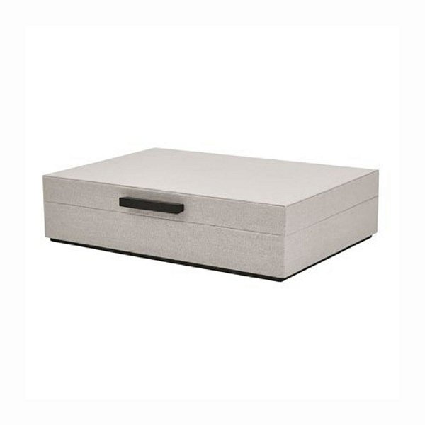 Caixa Organizadora em MDF e Linho 17946 8,5x34x25,5cm Mart