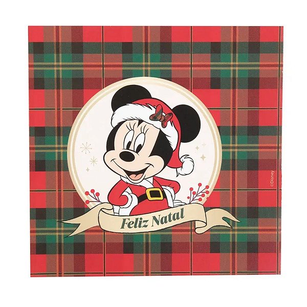 Guardanapo De Papel Natalino  Minnie 32,5cm 1089545 1Unid