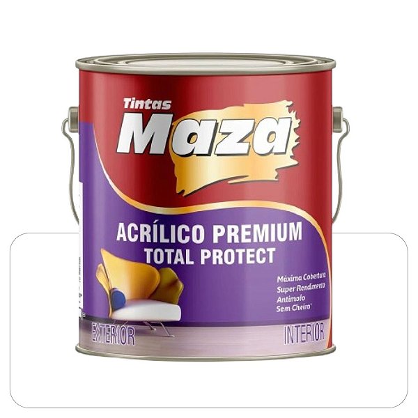 Tinta Acrilica Maza Protect Branca 3,6L  Acetinada Premium 02200