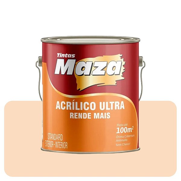 Tinta Acrílica Maza Ultra Biscoito De Leite 3,6L Fosco Standard