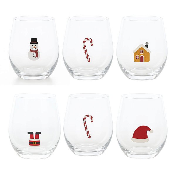 Copo Noel Na Chaminé Sortido 450ml C/6 UN 1079387