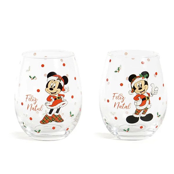 Copo Mickey Minnie Feliz Natal 560ml C/2Un 1068304