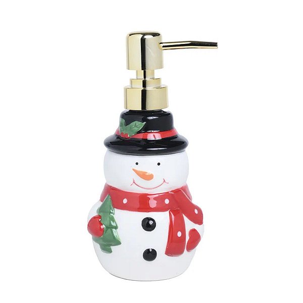 Saboneteira Dispenser Boneco De Neve 18,5cm  1087855 Cromus