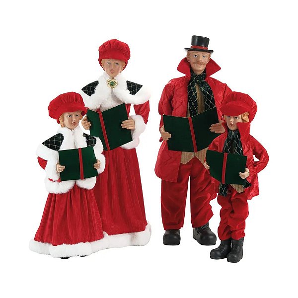 Familia Coral Natalino 70cm Kit C/4 Musicos 1088184 Cromus