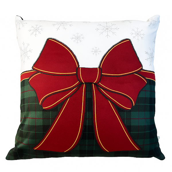Almofada Natalina Laço De Noel 464 43x43cm