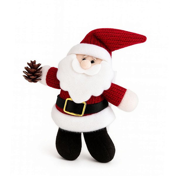 Mini Pelucia Papai Noel Pinha 12cm 1007327 1Un Cromus