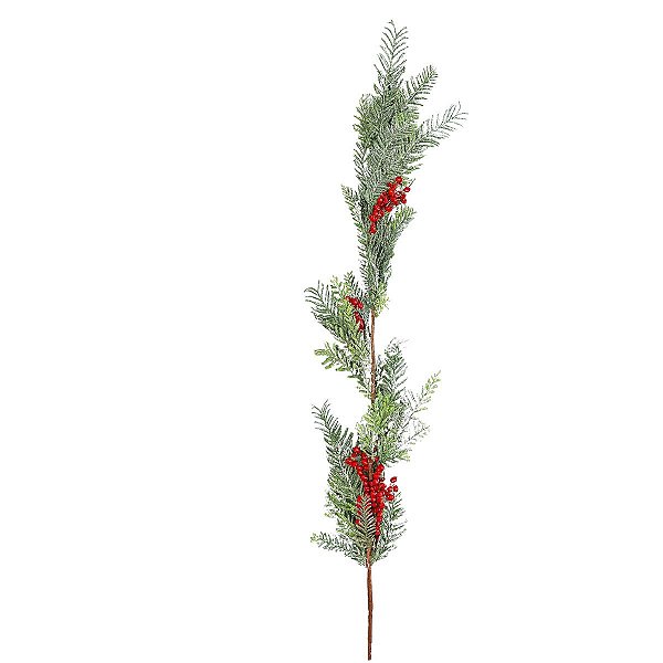 Galho Barry Folhas e Frutas Longo 120cm C/1Unid 1045057