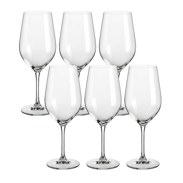 Taça de Vinho C/6 Crex Cristal 600ml 35778