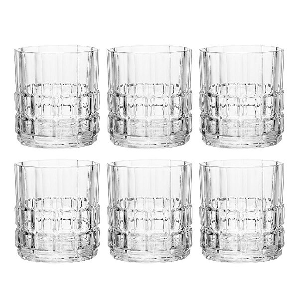 Copo P/ Whisky C/6 Dover 230ml Vidro De Cristal 21347