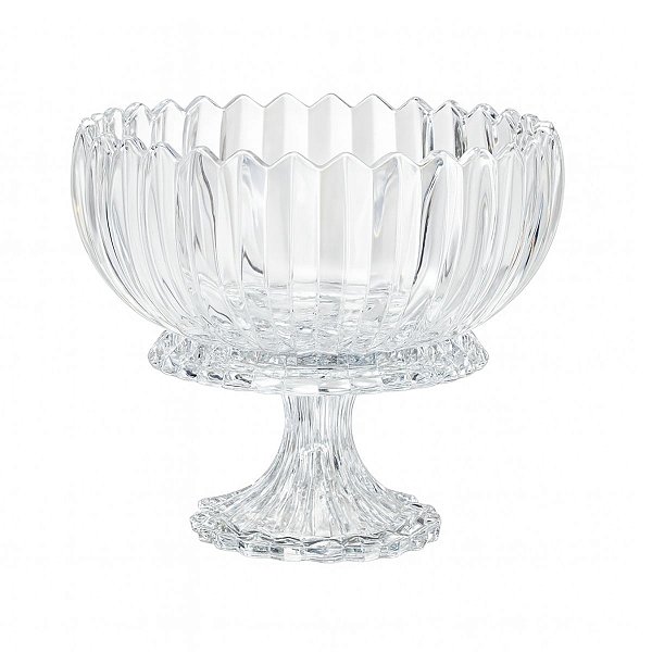 Centro de Mesa Geneva Cristal De Chumbo C/ Pé 24x20cm 25528