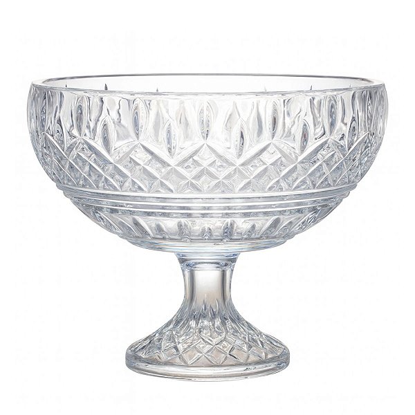 Centro de Mesa Lys Cristal De Chumbo C/ Pé 20x20cm 28040