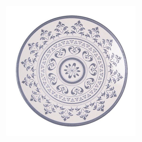 Prato Raso De Ceramica Mediterraneo  Azul 20cm 18401 Wolff