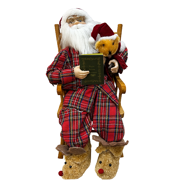 Papai Noel Sentado 45cm 1Un PN880