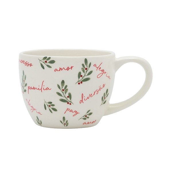 Caneca Natalina Emoções 15cm C/1Unid 300ml MP1729