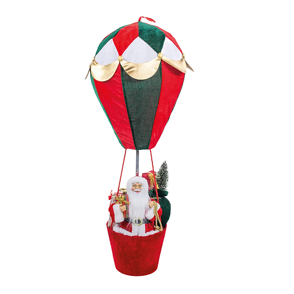 Balão Natalino C/Papai Noel E Presentes 80cm 1Un 1039356