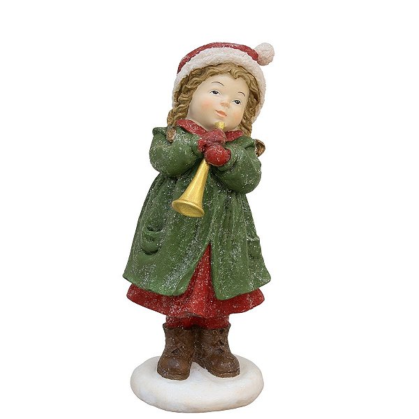 Boneca Natalina Decorativa 18cm 1Unid RS1414