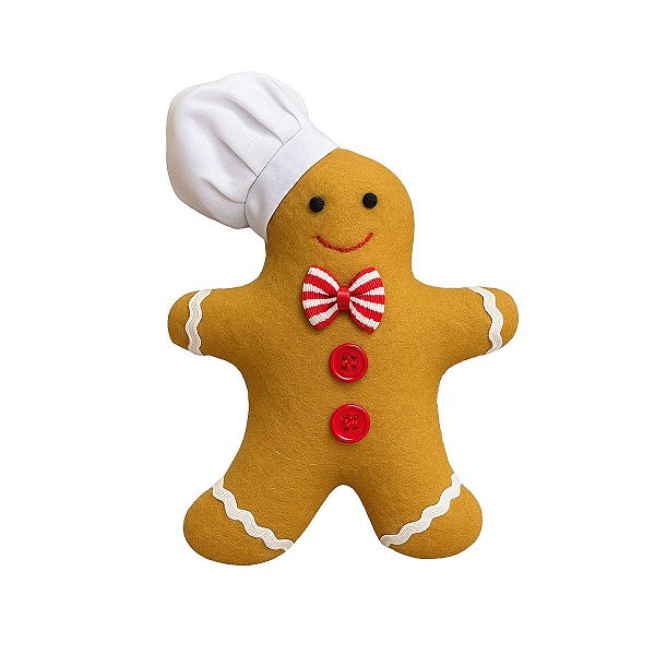 Mini Pelucia Gingerbread Cozinheiro 15cm 1055976 1Un Cromus