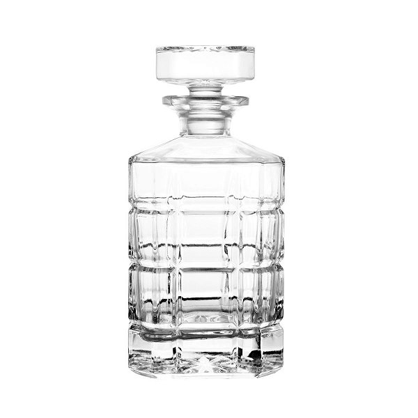 Garrafa P/ Whisky Cristal Transparente Brooklyn 850ML 20510  Wolff