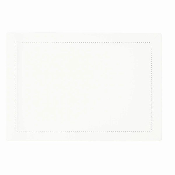 Lugar Americano De Algodão Ponto Ajour Branco 45x33cm 2Un 27540