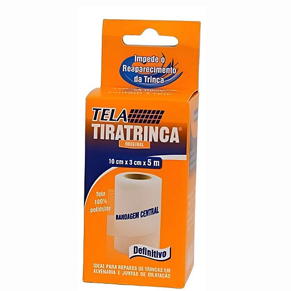 Tela Tiratrinca 10x3x5m Para Fissuras E Reparos Na Parede