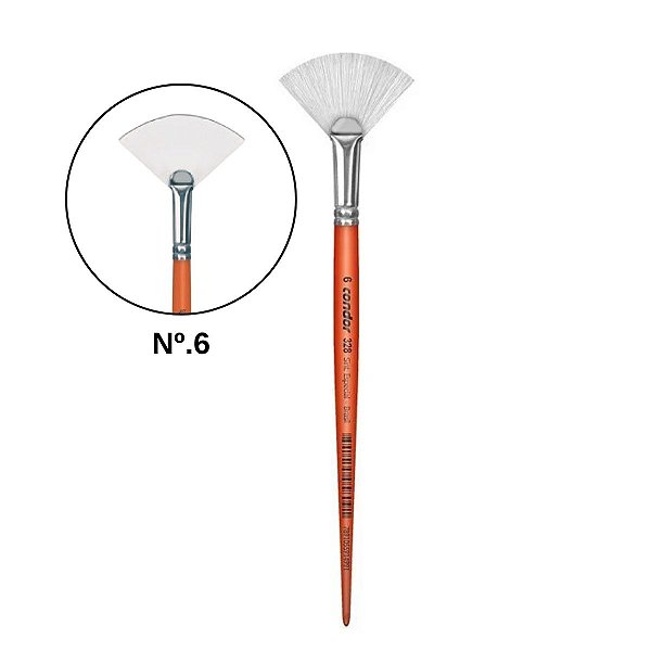 Pincel 328 6  Artístico 1Unidade Condor