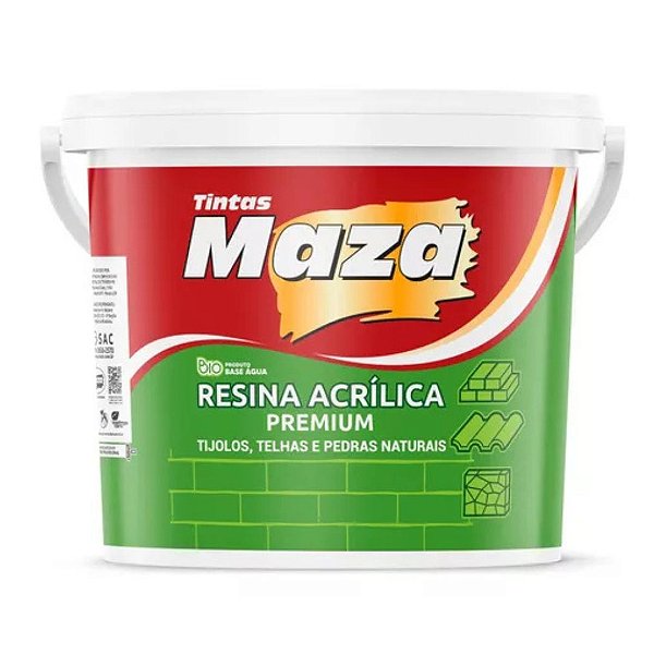 Resina Acrílica Incolor Brilhante Base de Água 3,6L 00877Maza