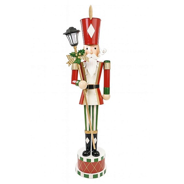 Boneco Natalino Soldado de Chumbo Metal 165x34x5cm 1044473