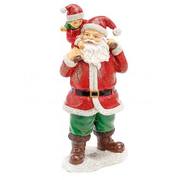 Boneco Natalino Papai Noel C/ Criança 23cm 1003391 1Unid