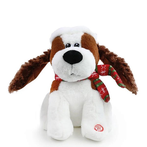 Boneco Natalino Urso C/Movimento Cachorro 30cm 1040092