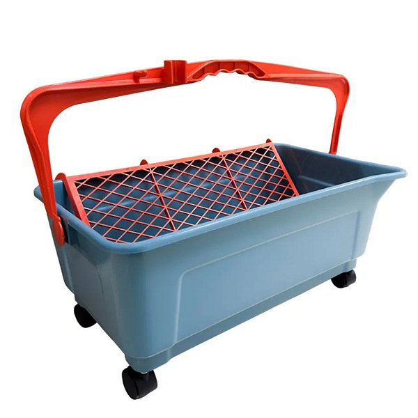 Caçamba Pintura 25L C/ Alça Grelha E Rodinhas Compel 0.2833