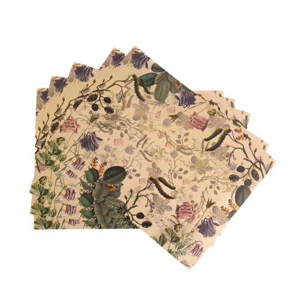 Papel Perfumado para Gavetas Flor de Figo 5 Folhas Animativa