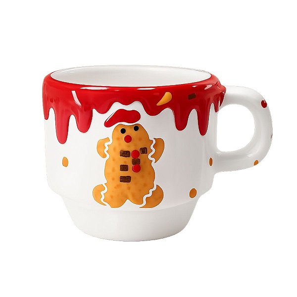 Caneca Natalina Ginger Menino 120ml C/1Unid  MP945